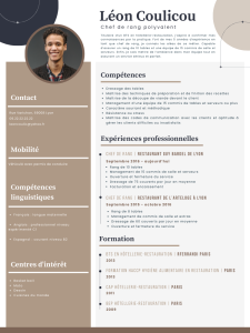 Réussir son CV de chef de rang (avec exemples et guide)